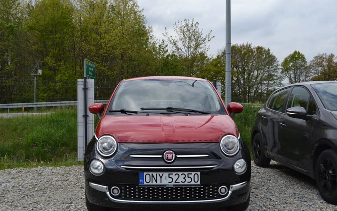 Fiat 500 cena 36900 przebieg: 41000, rok produkcji 2016 z Paczków małe 529